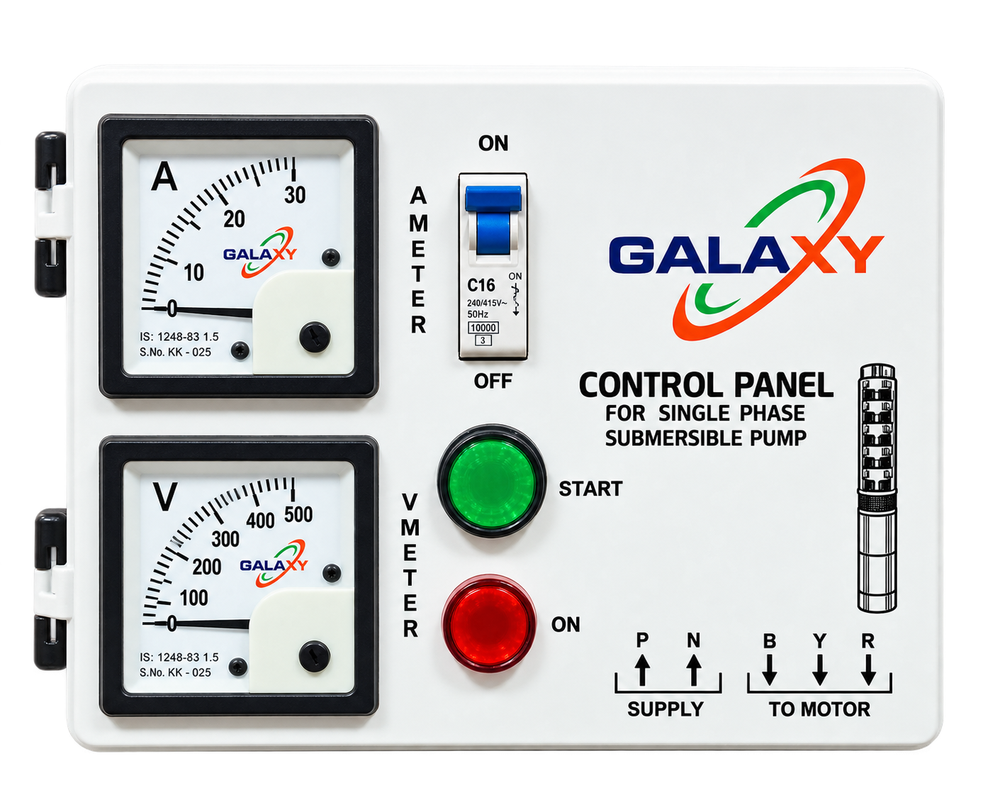 Metal Body Square Meter Panel